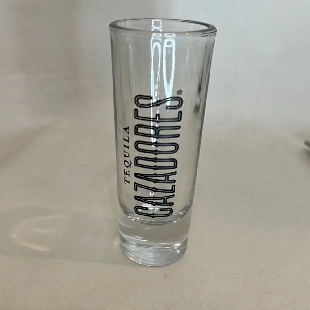 Tequila Cazadores Shot Glass 2 Ounces 4 1/4 Inches Tall 1 1/2 Inches Round Bar